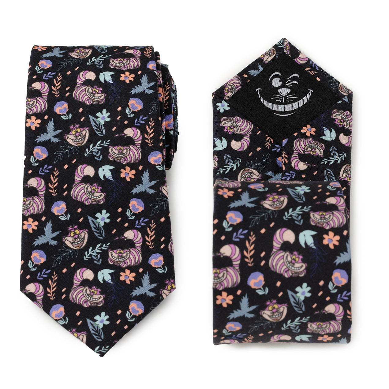 Disney Alice in Wonderland Cheshire Cat Black Men's Tie - Cufflinks.com - Flyclothing LLC