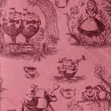 Disney Alice in Wonderland Dusty Red Men's Tie