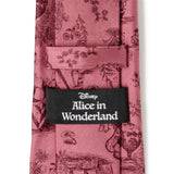 Disney Alice in Wonderland Dusty Red Men's Tie