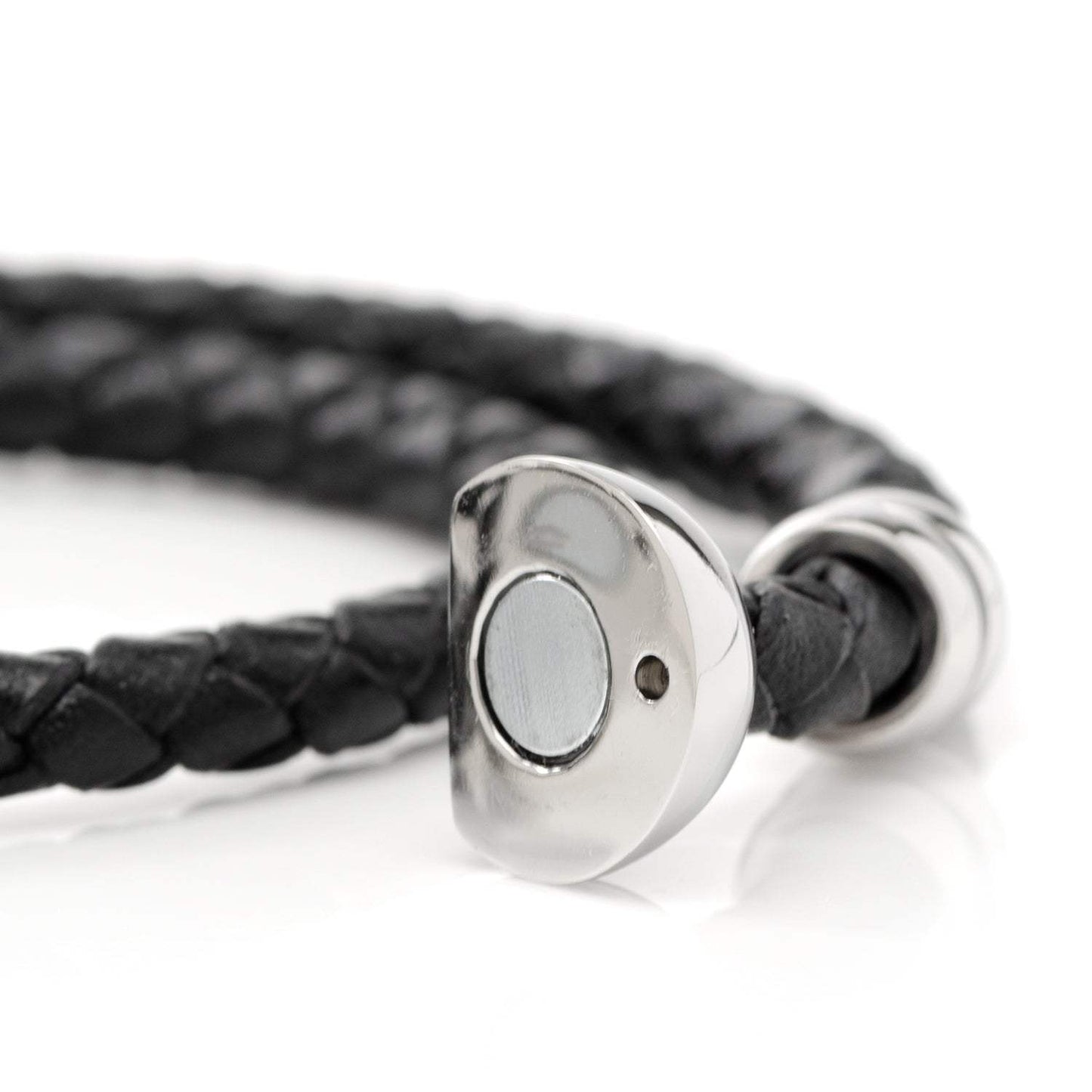 Disney Mickey Silhouette Black Double Wrapped Leather Bracelet - Cufflinks.com - Flyclothing LLC