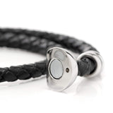 Disney Mickey Silhouette Black Double Wrapped Leather Bracelet - Cufflinks.com - Flyclothing LLC