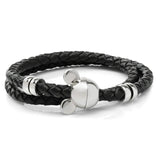 Disney Mickey Silhouette Black Double Wrapped Leather Bracelet - Cufflinks.com - Flyclothing LLC