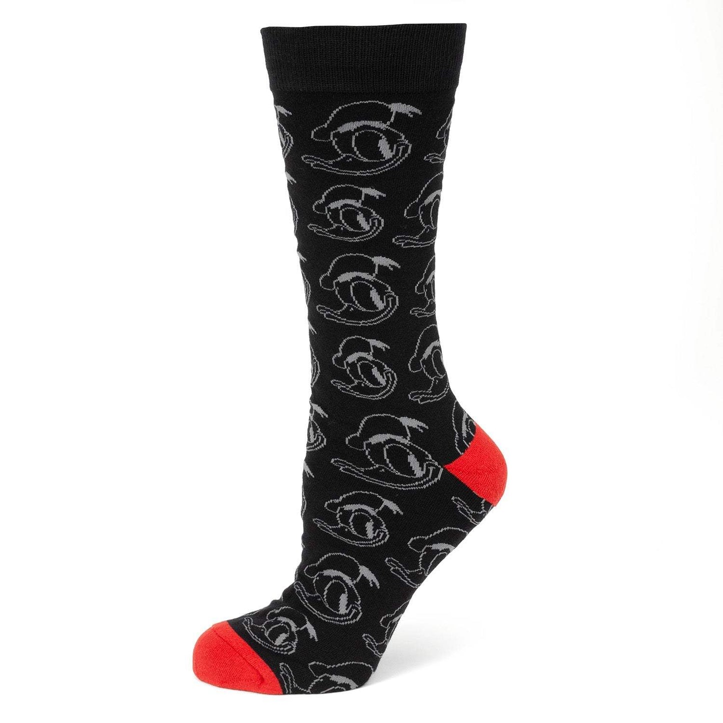 Disney Donald Duck Patterned Black Socks and Mickey Mouse Blue Lapel Pin Gift Set - Cufflinks.com - Flyclothing LLC