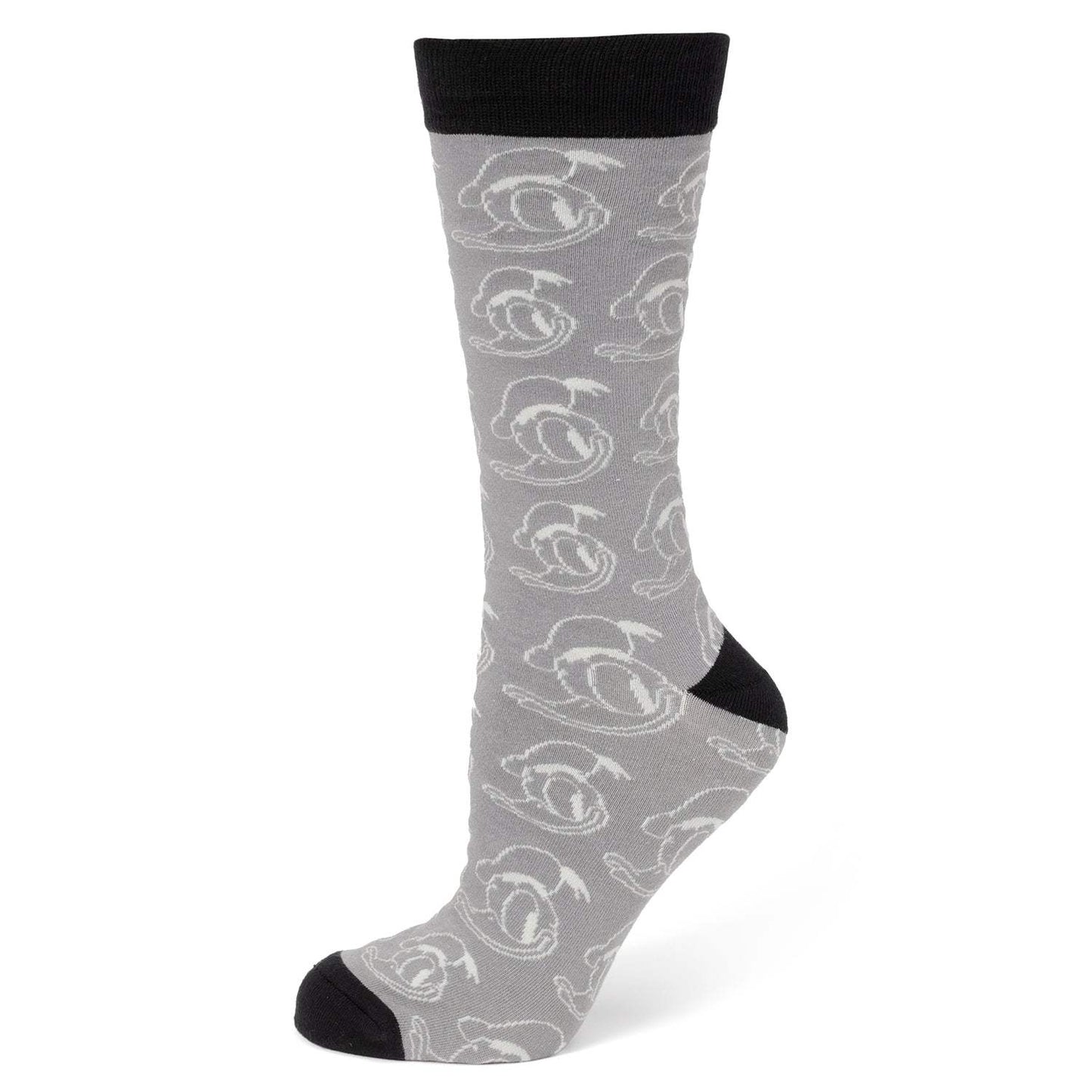 Disney Donald Duck Patterned Gray Socks and Mickey Mouse Blue Lapel Pin Gift Set - Cufflinks.com - Flyclothing LLC