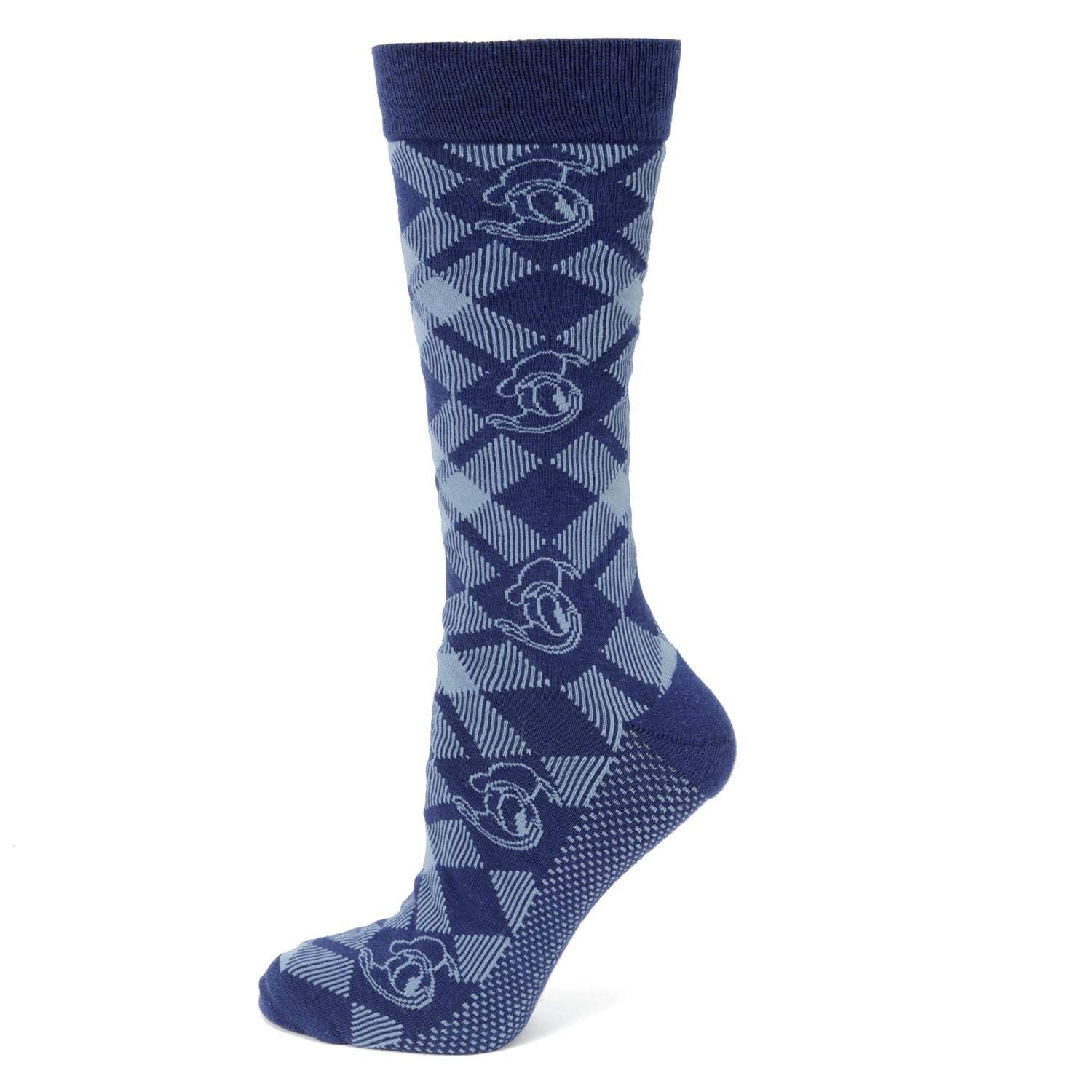 Disney Donald Duck Plaid Socks and Mickey Mouse Blue Lapel Pin Gift Set - Cufflinks.com - Flyclothing LLC