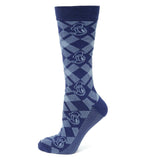 Disney Donald Duck Plaid Socks and Mickey Mouse Blue Lapel Pin Gift Set