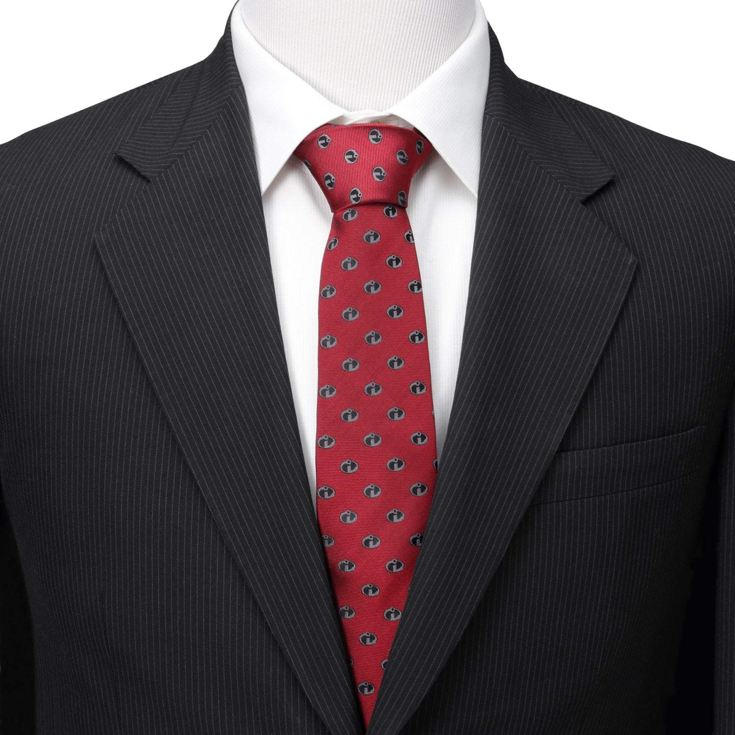 Disney Pixar The Incredibles Logo Red Men's Tie - Cufflinks.com - Flyclothing LLC