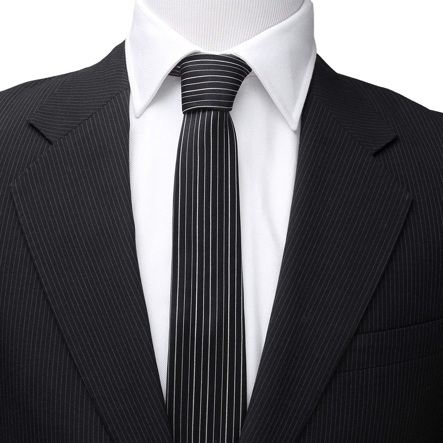 Disney The Nightmare Before Christmas Jack Skellington Striped Men's Tie - Cufflinks.com - Flyclothing LLC