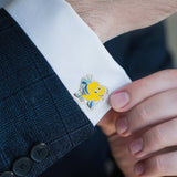 Disney The Little Mermaid Flounder & Sebastian Cufflinks - Cufflinks.com - Flyclothing LLC