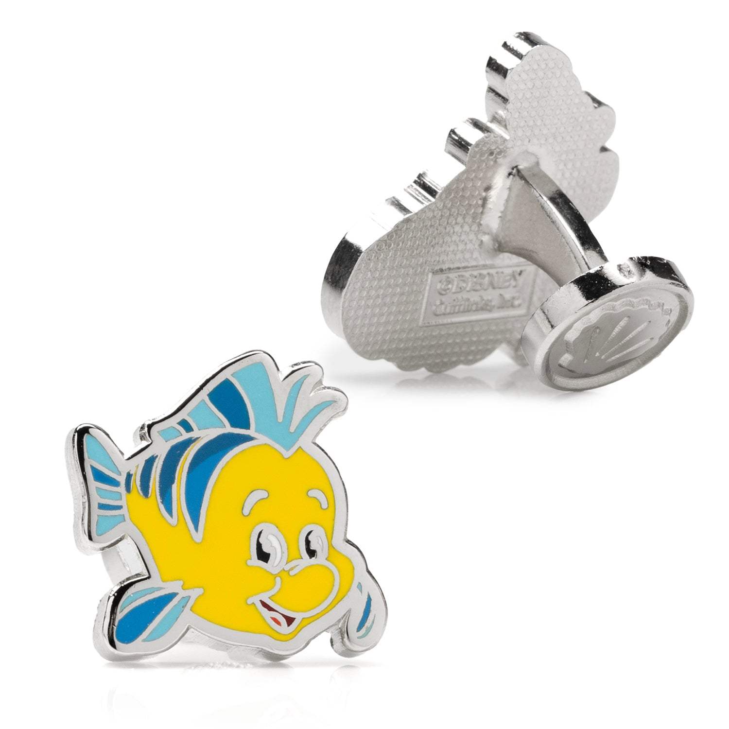 Disney The Little Mermaid Flounder & Sebastian Cufflinks - Cufflinks.com - Flyclothing LLC