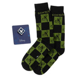 Disney Goofy Check Socks and Mickey Mouse Blue Lapel Pin Gift Set