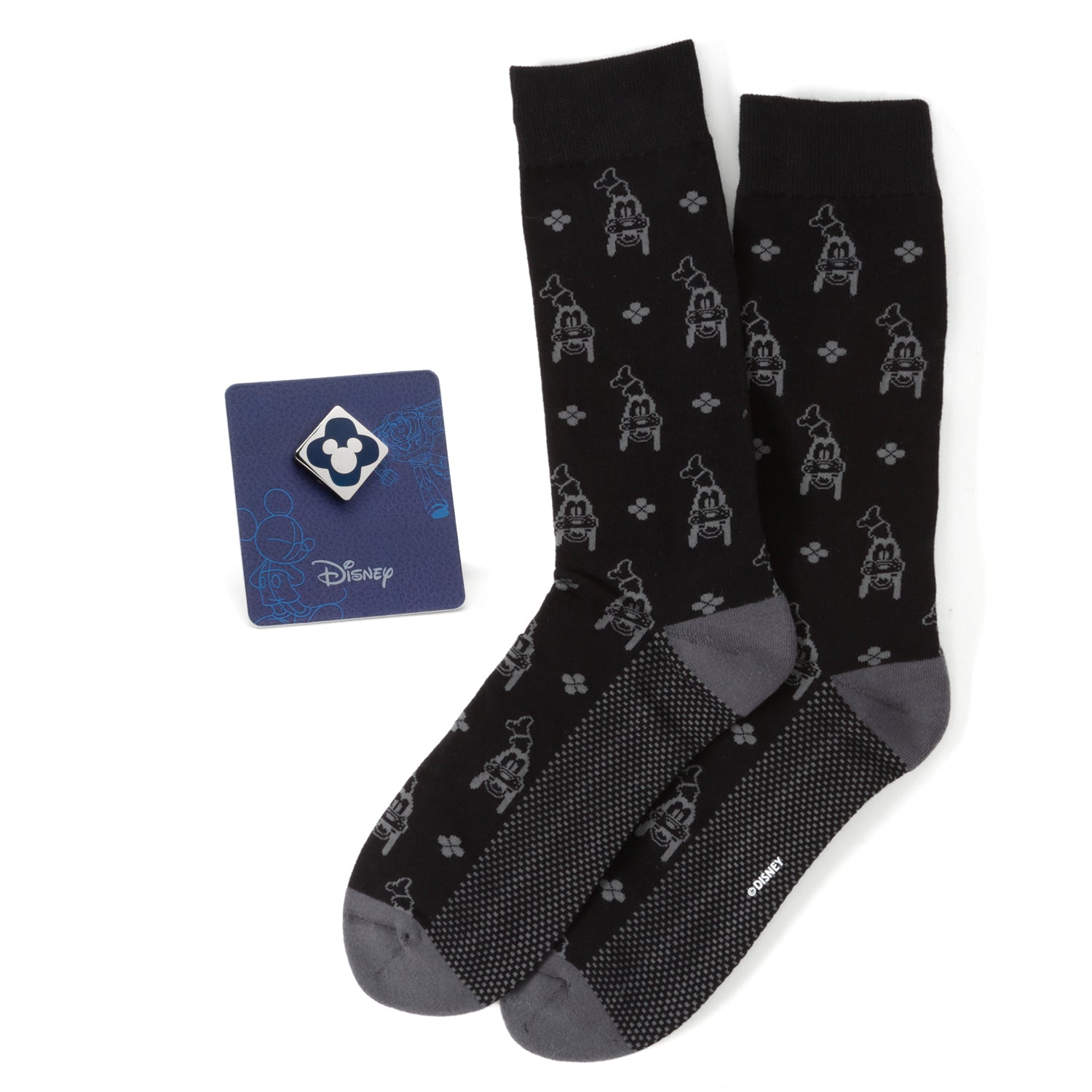 Disney Goofy Socks & Mickey Mouse Blue Lapel Pin Gift Set - Cufflinks.com - Flyclothing LLC