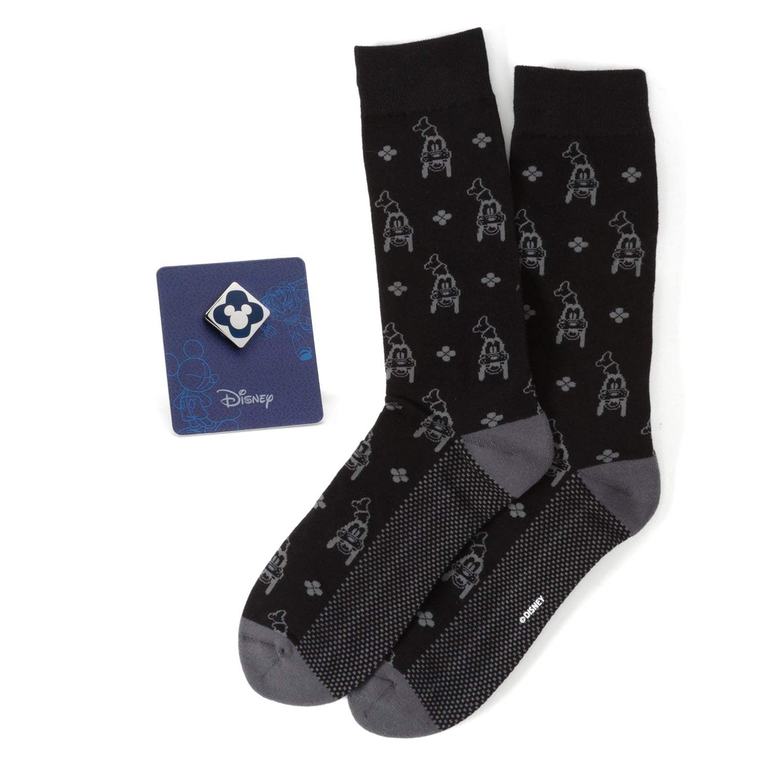 Disney Goofy Socks & Mickey Mouse Blue Lapel Pin Gift Set - Cufflinks.com - Flyclothing LLC