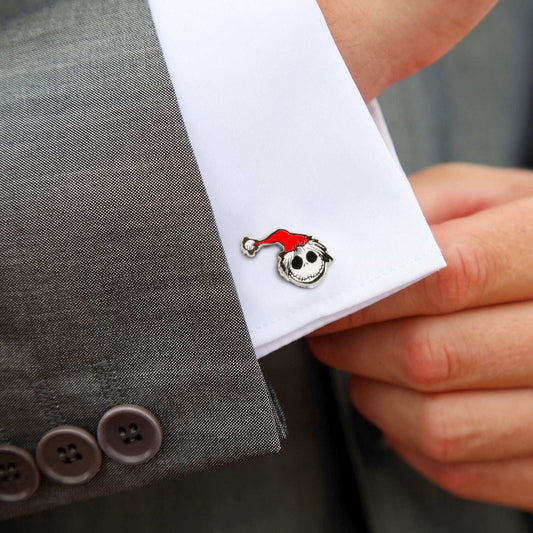 Disney The Nightmare Before Christmas Jack Skellington Santa Cufflinks - Cufflinks.com - Flyclothing LLC