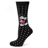Disney Mickey Mouse Dot Socks and Blue Lapel Pin Gift Set