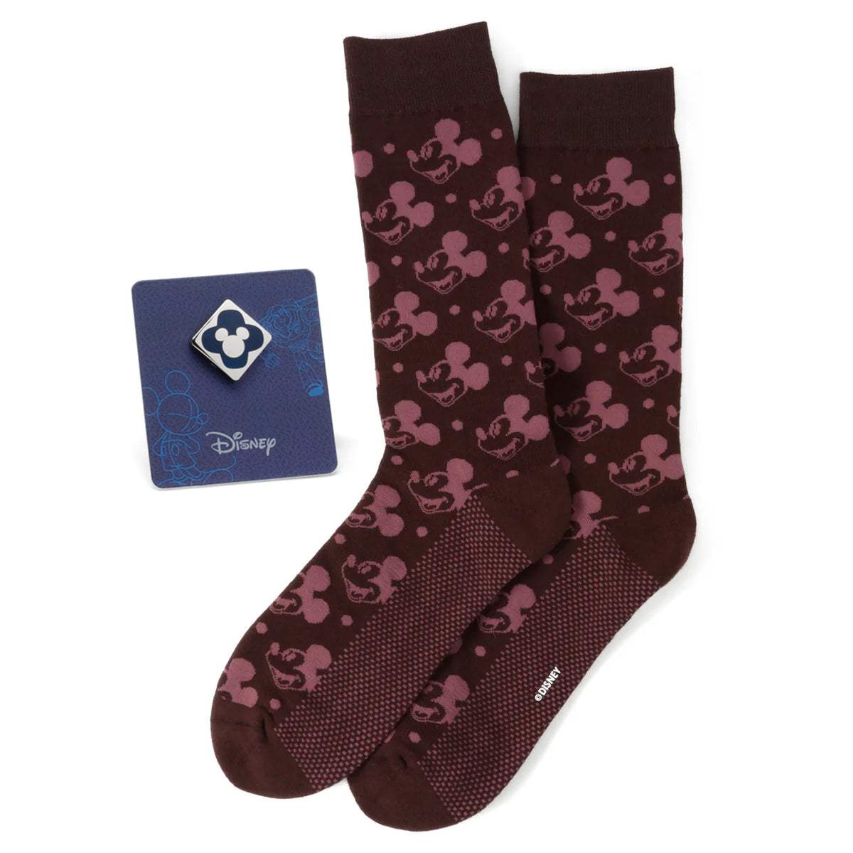 Disney Mickey Mouse Red Dot Socks and Blue Lapel Pin Gift Set - Cufflinks.com - Flyclothing LLC
