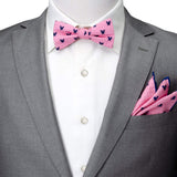 Disney Mickey Mouse Pink Dot Silhouette Pre-Tied Bow Tie - Cufflinks.com - Flyclothing LLC
