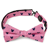 Disney Mickey Mouse Pink Dot Silhouette Pre-Tied Bow Tie - Cufflinks.com - Flyclothing LLC