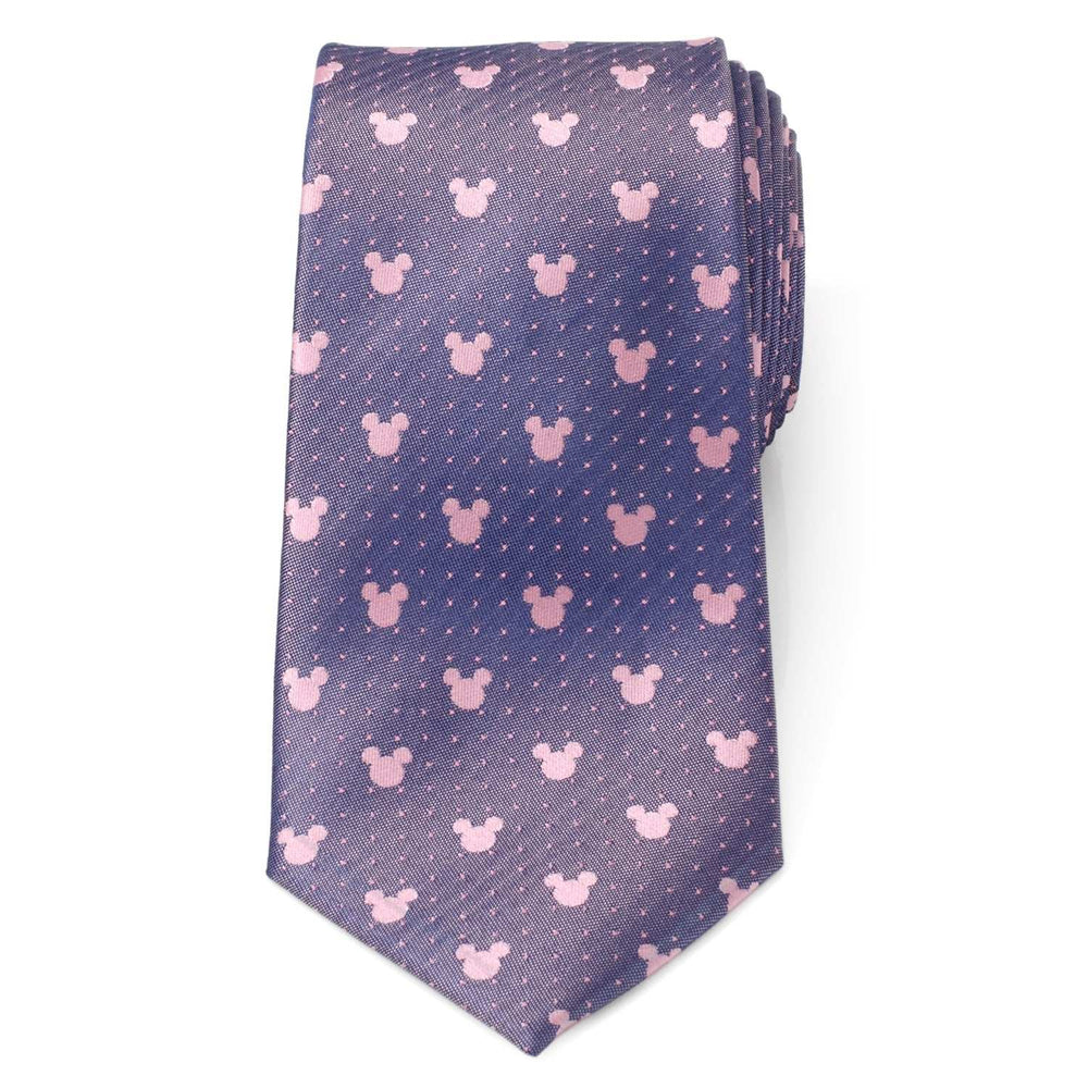 Disney Mickey Mouse Purple and Pink Dot Silhouette Tie - Cufflinks.com - Flyclothing LLC