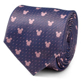 Disney Mickey Mouse Purple and Pink Dot Silhouette Tie - Cufflinks.com - Flyclothing LLC