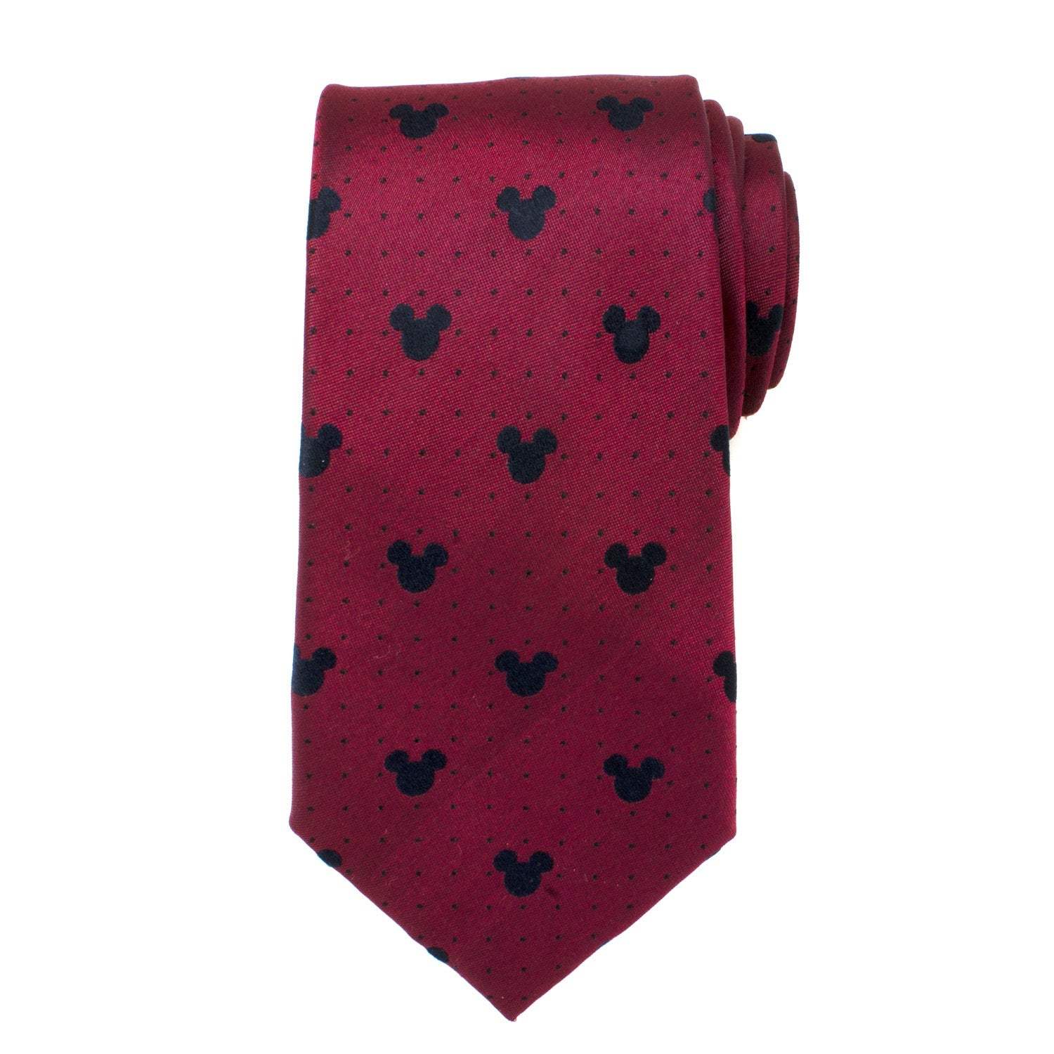 Disney Mickey Mouse Red Pin Dot Men's Tie - Cufflinks.com - Flyclothing LLC
