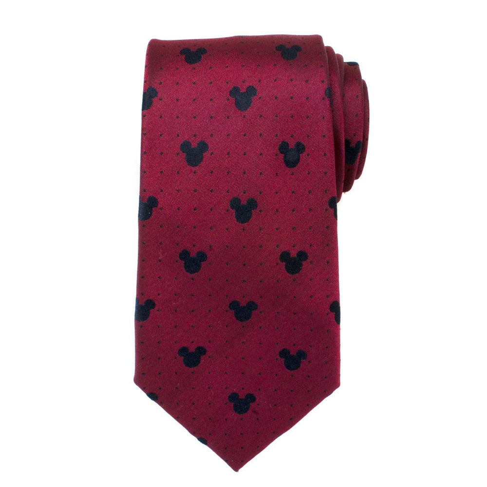 Disney Mickey Mouse Red Pin Dot Men's Tie - Cufflinks.com - Flyclothing LLC