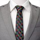 Disney Mickey and Friends Multi Black Stripe Men's Tie - Cufflinks.com - Flyclothing LLC