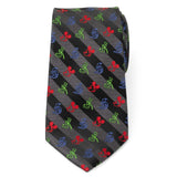 Disney Mickey and Friends Multi Black Stripe Men's Tie - Cufflinks.com - Flyclothing LLC