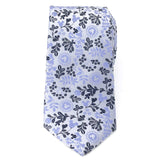 Disney Mickey Mouse Floral Silhouette Blue and White Tie - Cufflinks.com - Flyclothing LLC