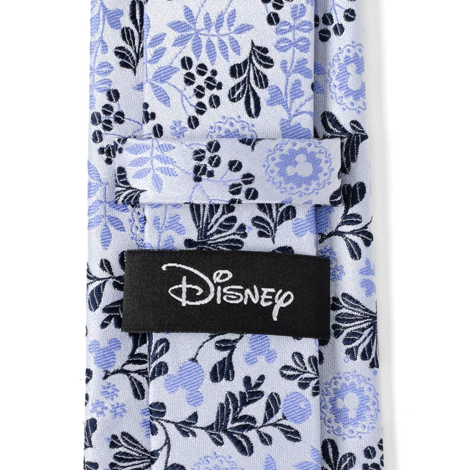 Disney Mickey Mouse Floral Silhouette Blue and White Tie - Cufflinks.com - Flyclothing LLC