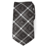 Disney Mickey and Friends Charcoal Plaid Men's Tie - Cufflinks.com - Flyclothing LLC
