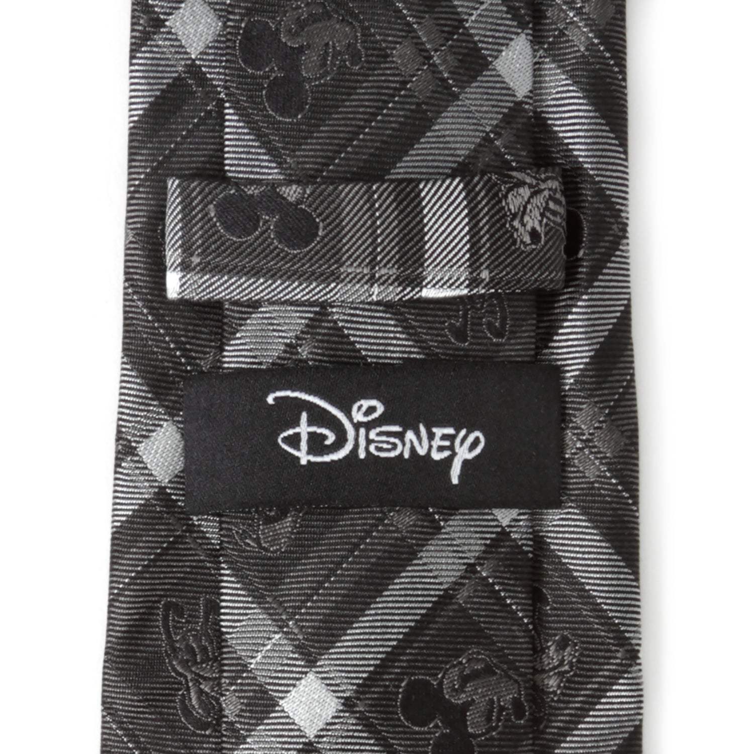 Disney Mickey and Friends Charcoal Plaid Men's Tie - Cufflinks.com - Flyclothing LLC