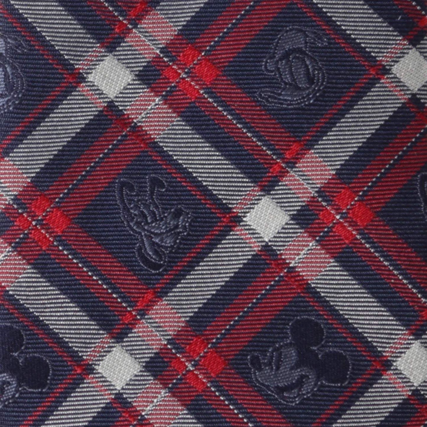 Disney Mickey and Friends Navy Plaid Men's Tie - Cufflinks.com - Flyclothing LLC