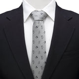 Disney Mickey and Friends Gray Men's Tie