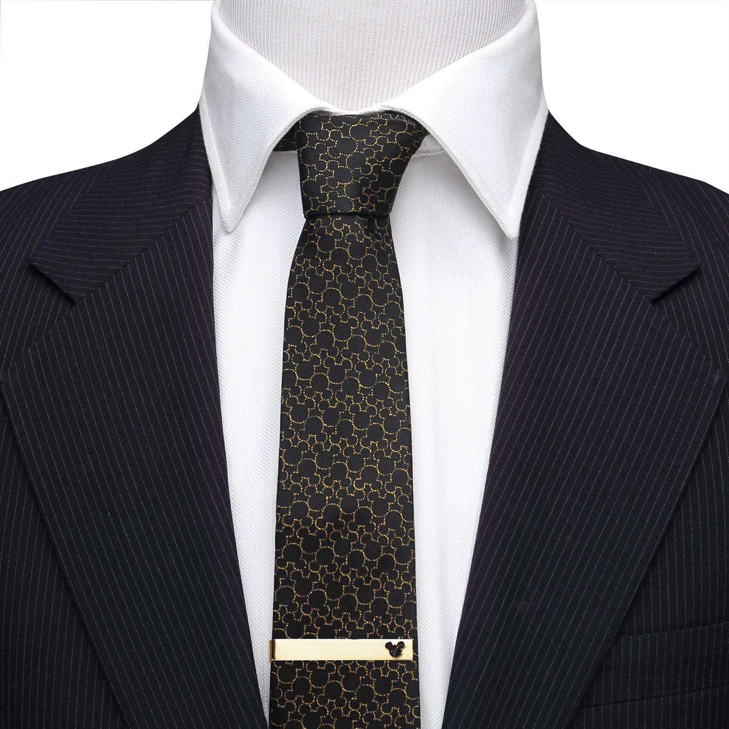 Disney Mickey Mouse Cutout Gold Tie Bar - Cufflinks.com - Flyclothing LLC
