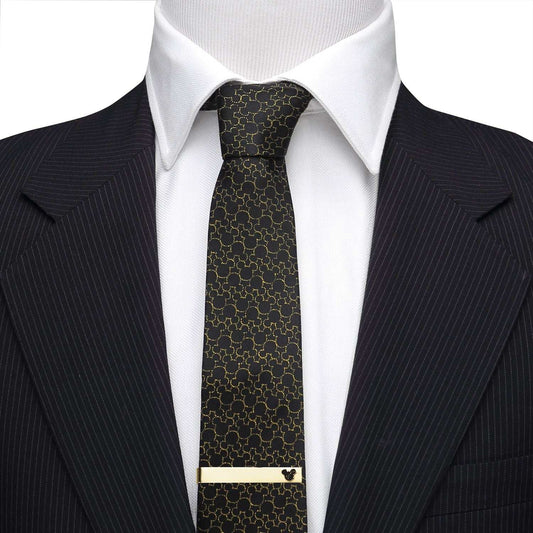 Disney Mickey Mouse Cutout Gold Tie Bar