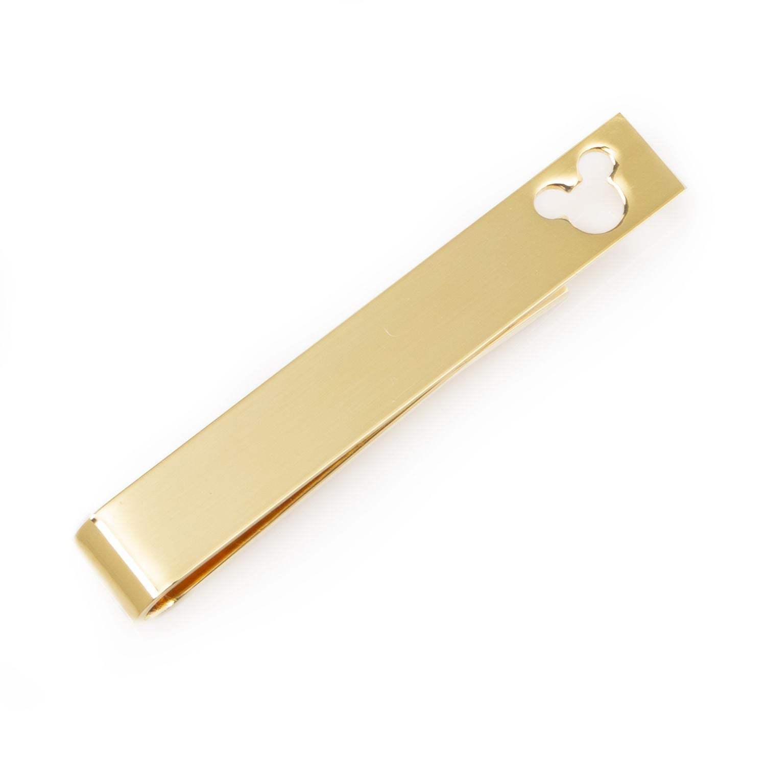 Disney Mickey Mouse Cutout Gold Tie Bar - Cufflinks.com - Flyclothing LLC