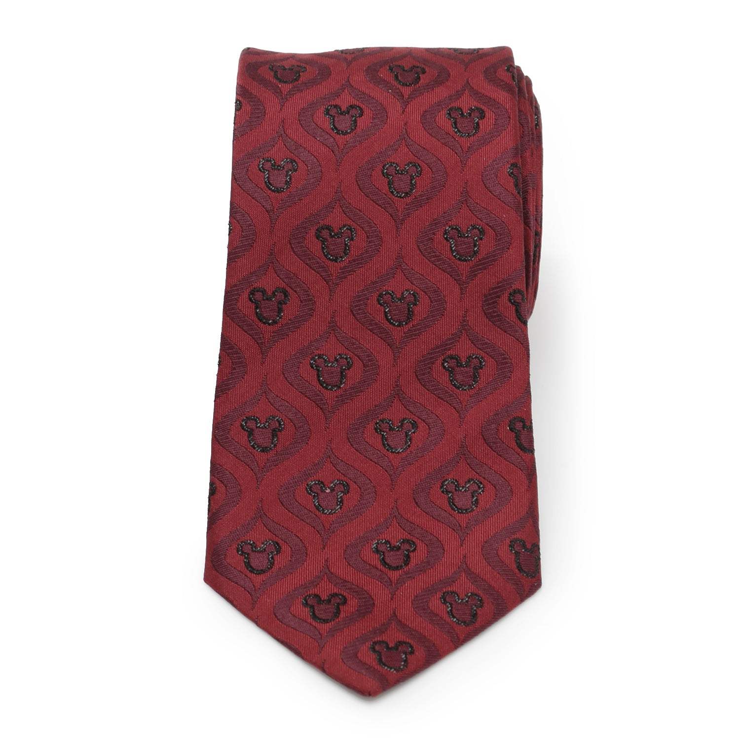 Disney Mickey Mouse Holiday Metallic Black Silk Men's Tie - Cufflinks.com - Flyclothing LLC