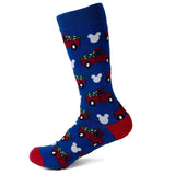 Disney Mickey Mouse Holiday Truck Navy Socks and Blue Lapel Pin Gift Set - Cufflinks.com - Flyclothing LLC