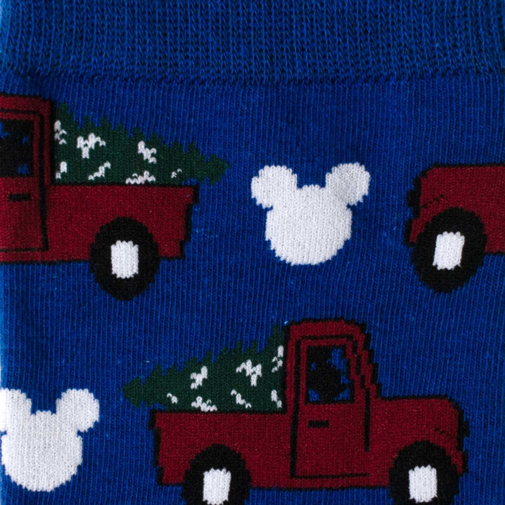 Disney Mickey Mouse Holiday Truck Navy Socks and Blue Lapel Pin Gift Set - Cufflinks.com - Flyclothing LLC