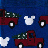 Disney Mickey Mouse Holiday Truck Navy Socks and Blue Lapel Pin Gift Set - Cufflinks.com - Flyclothing LLC