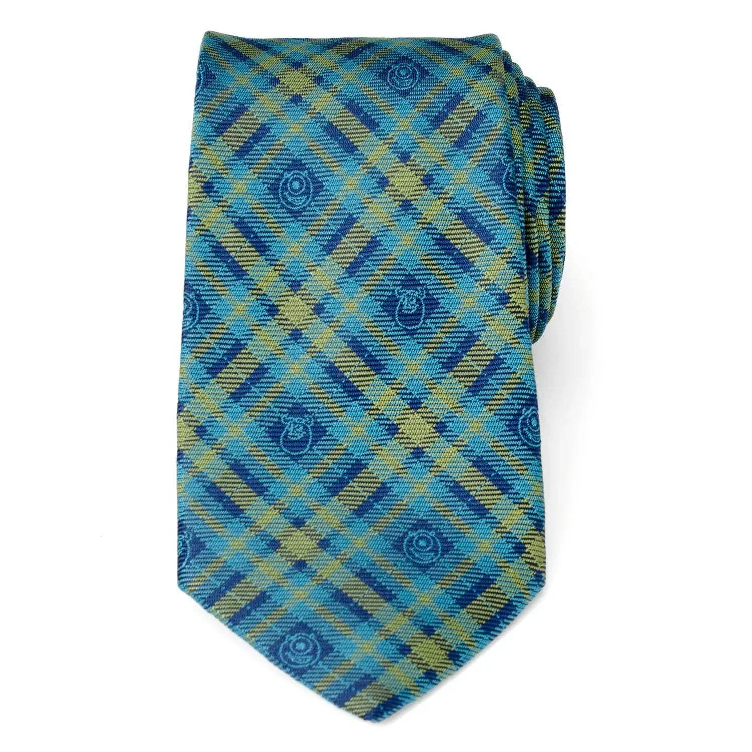 Disney Pixar Monsters Inc. Plaid Blue and Green Tie - Cufflinks.com - Flyclothing LLC