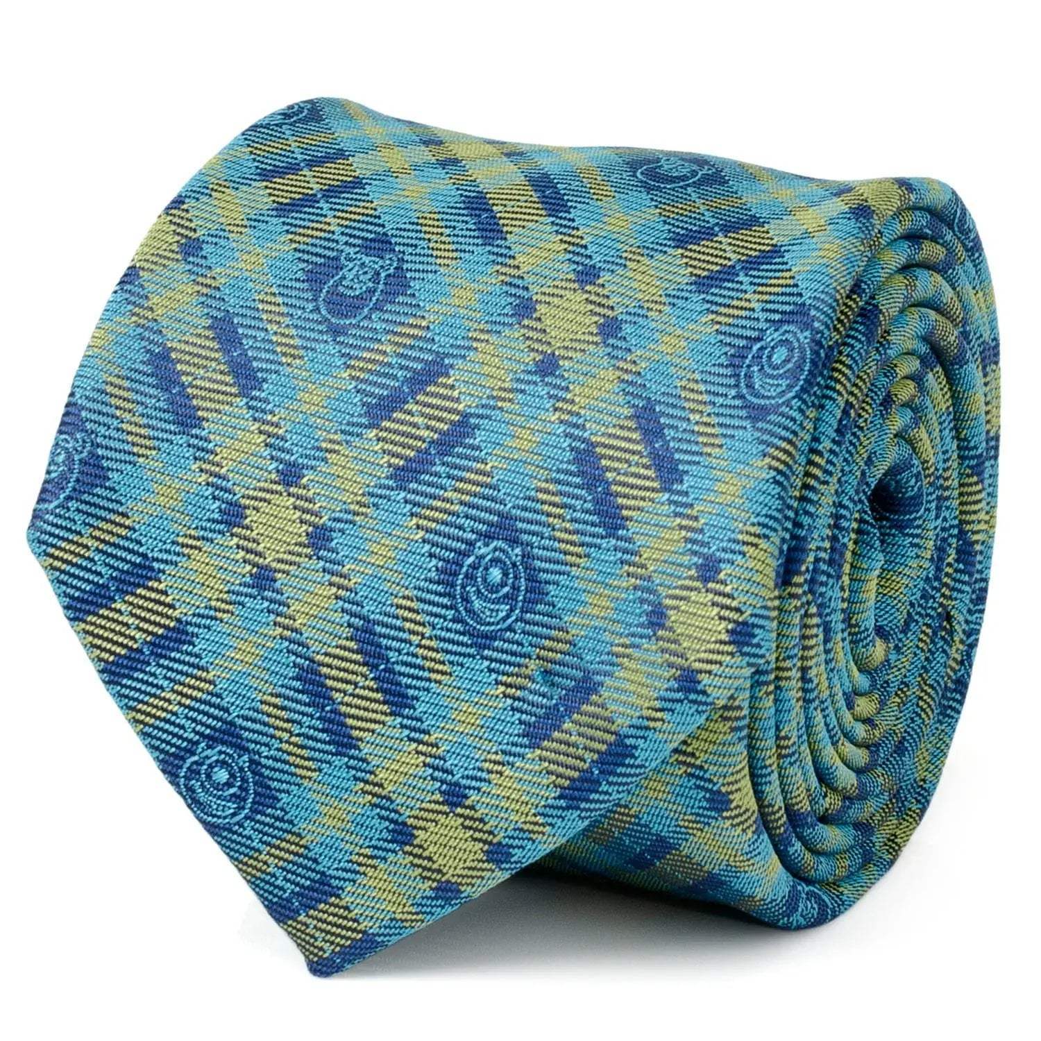 Disney Pixar Monsters Inc. Plaid Blue and Green Tie - Cufflinks.com - Flyclothing LLC