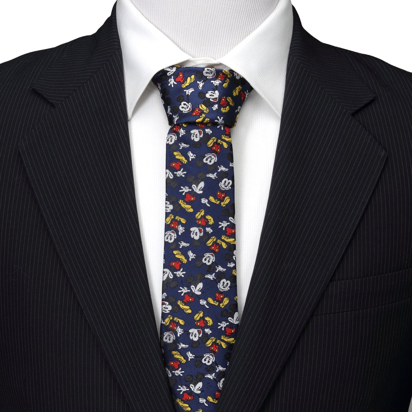 Disney Mickey Mouse Action Navy Men's Tie - Cufflinks.com - Flyclothing LLC