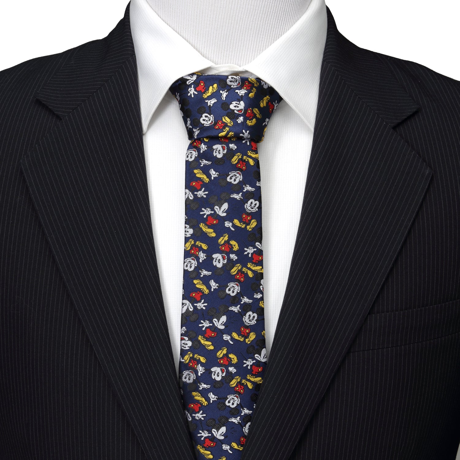 Disney Mickey Mouse Action Navy Men's Tie - Cufflinks.com - Flyclothing LLC