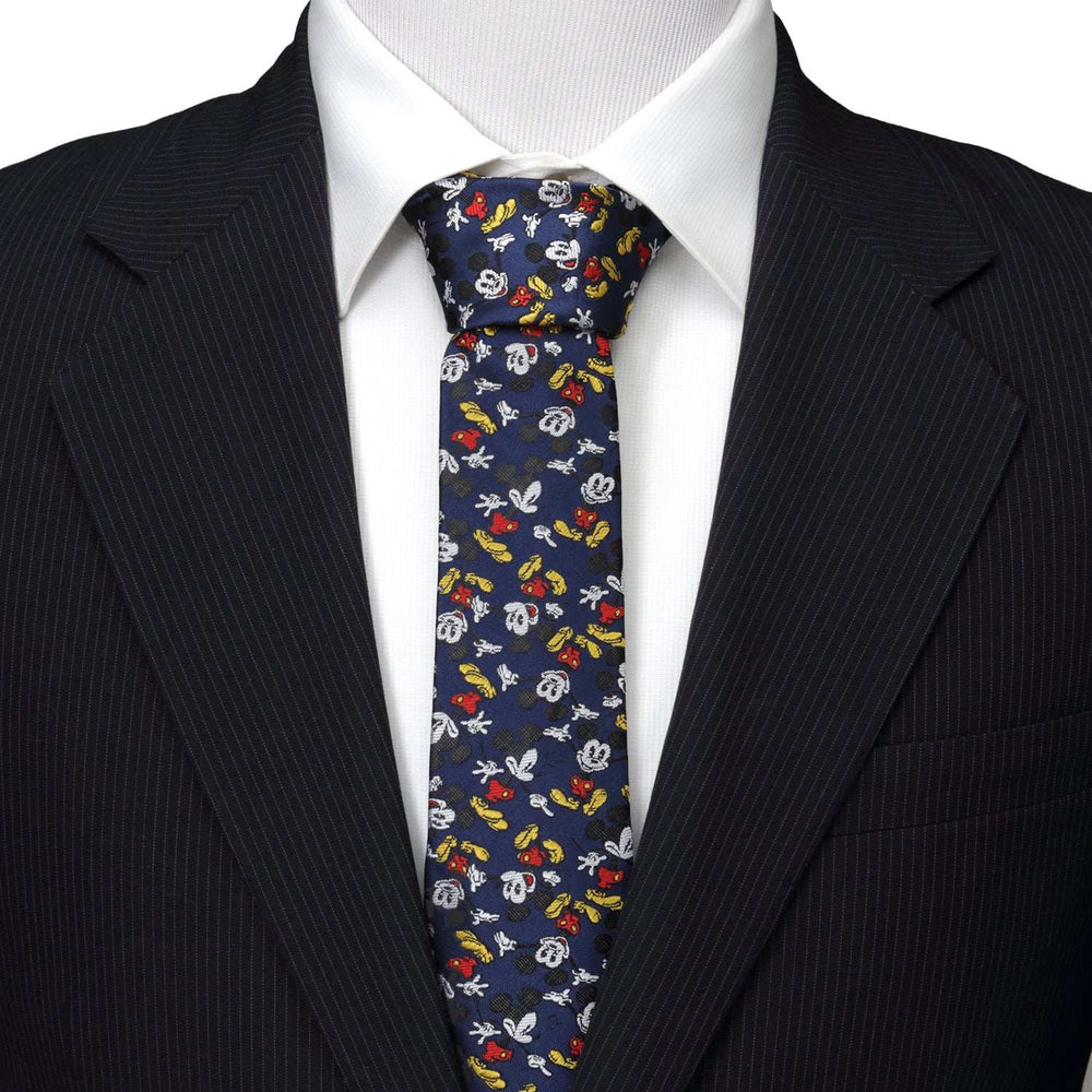 Disney Mickey Mouse Action Navy Men's Tie - Cufflinks.com - Flyclothing LLC
