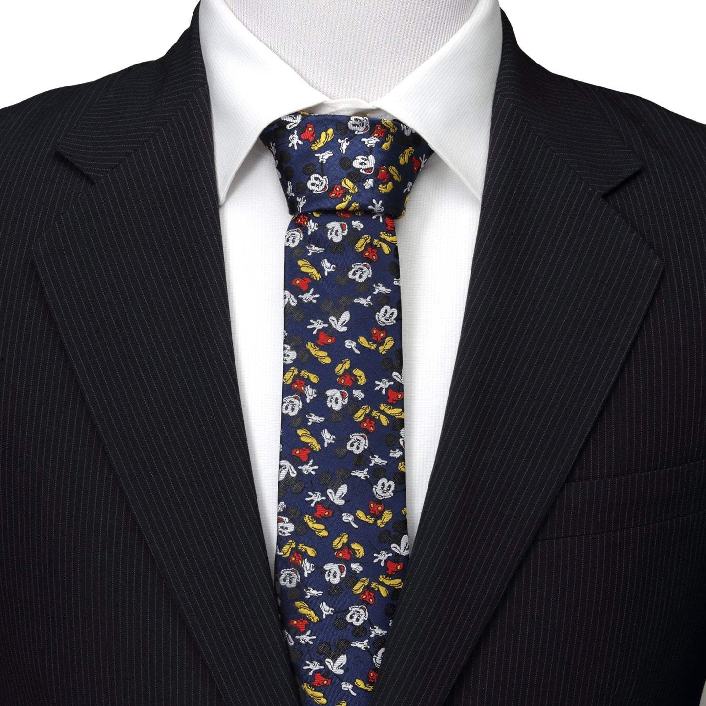 Disney Mickey Mouse Action Navy Men's Tie - Cufflinks.com - Flyclothing LLC