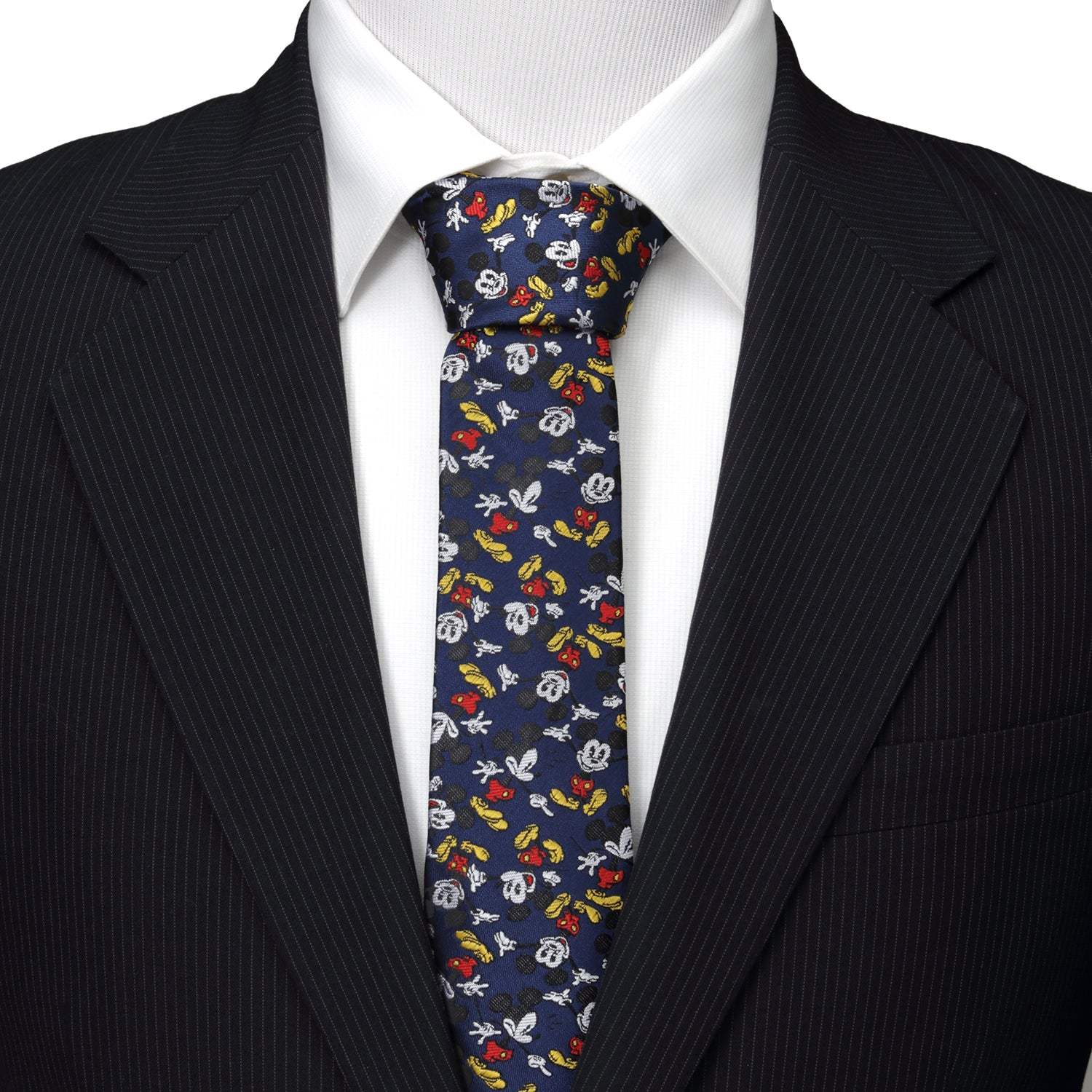 Disney Mickey Mouse Action Navy Men's Tie - Cufflinks.com - Flyclothing LLC