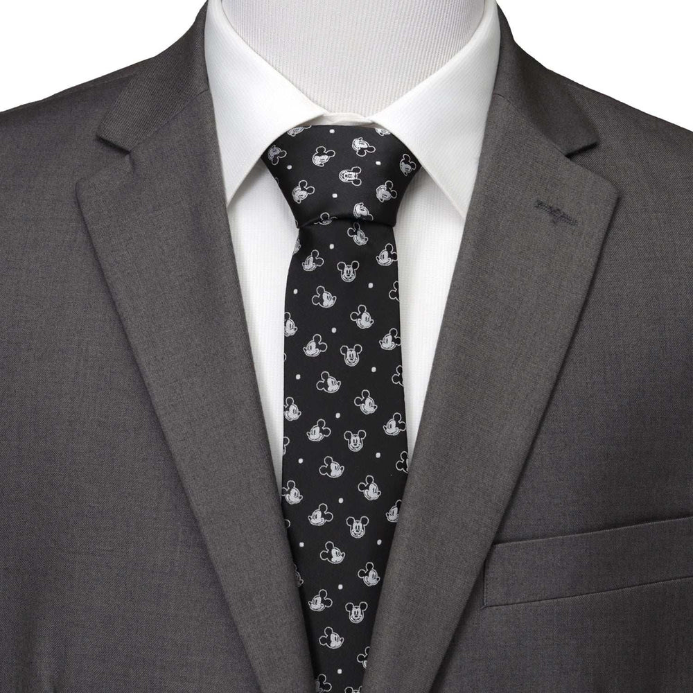 Disney Mickey Mouse Black Dot Men's Tie - Cufflinks.com - Flyclothing LLC