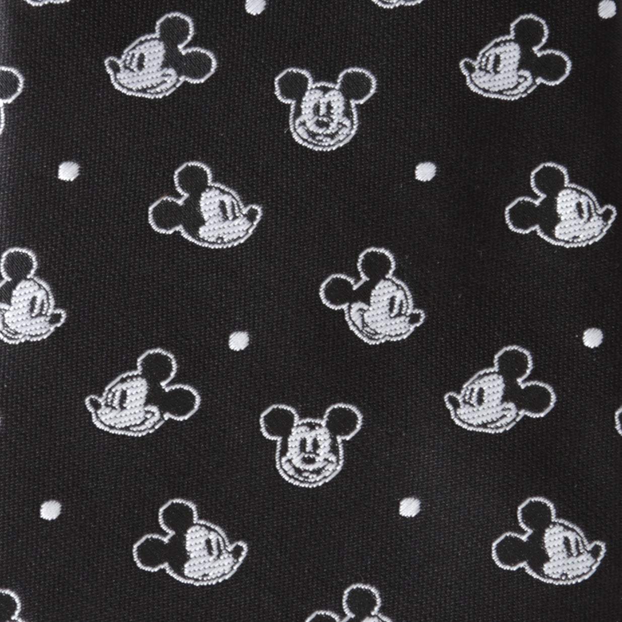 Disney Mickey Mouse Black Dot Men's Tie - Cufflinks.com - Flyclothing LLC